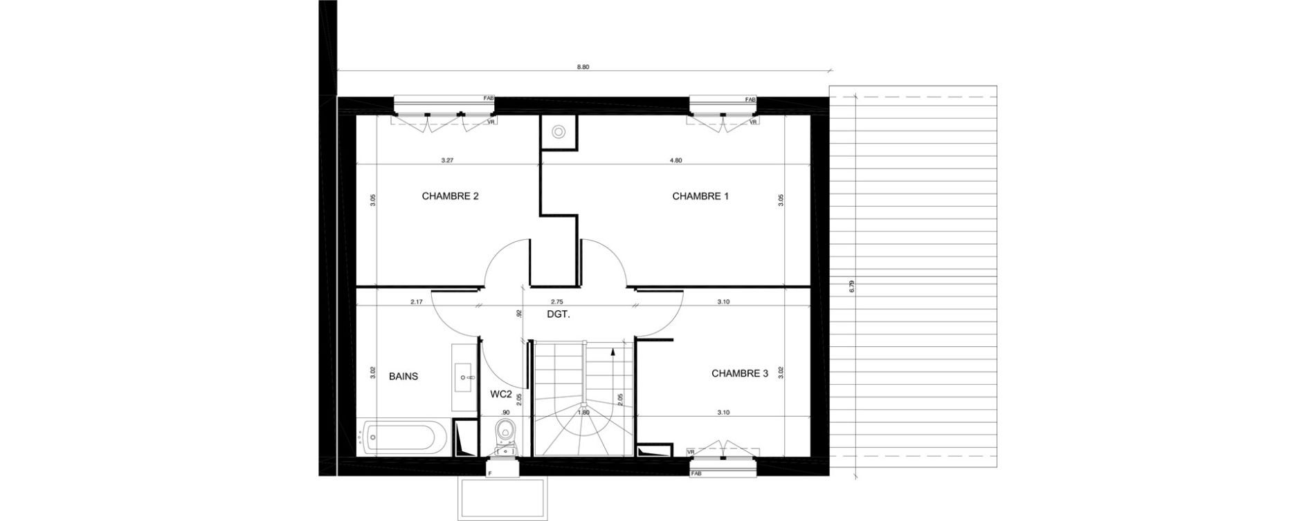 Maison T4 de 90,09 m2 &agrave; Moisselles Centre