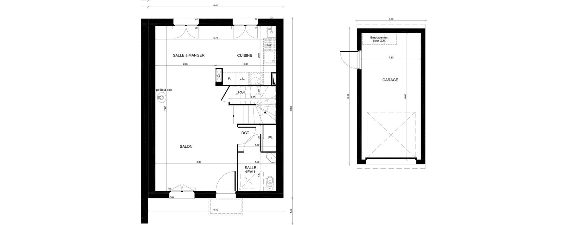 Maison T4 de 80,25 m2 &agrave; Moisselles Centre