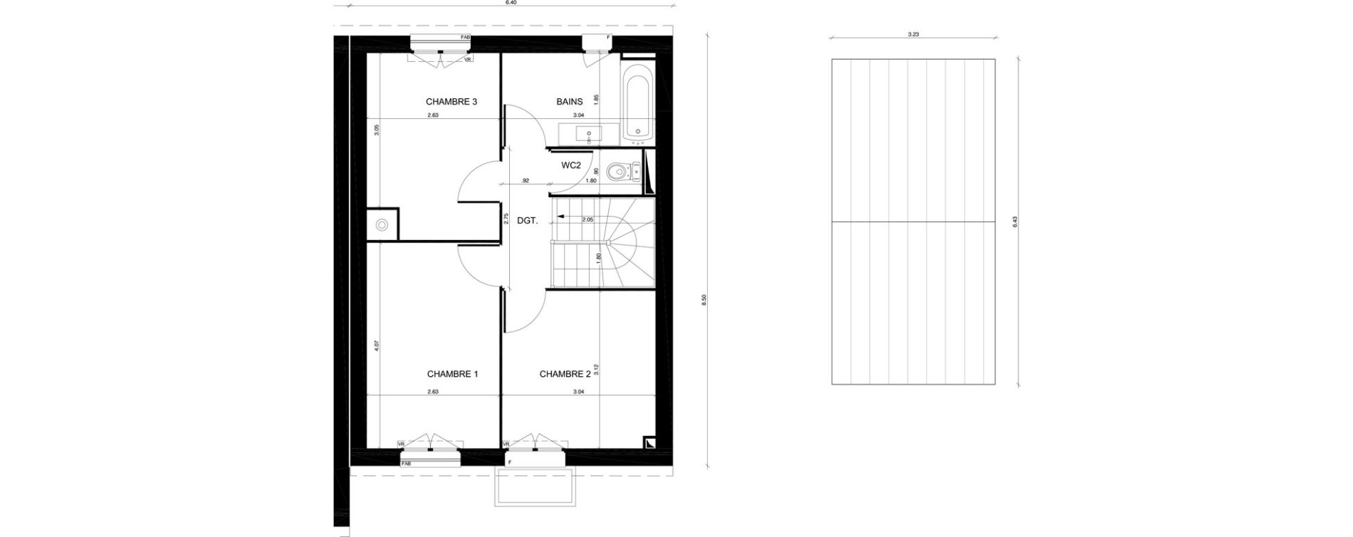 Maison T4 de 80,25 m2 &agrave; Moisselles Centre