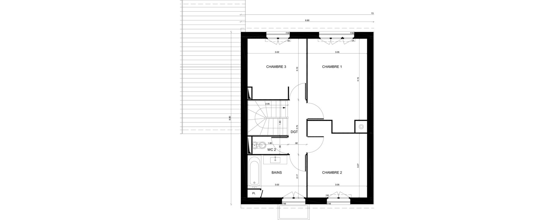 Maison T4 de 90,14 m2 &agrave; Moisselles Centre