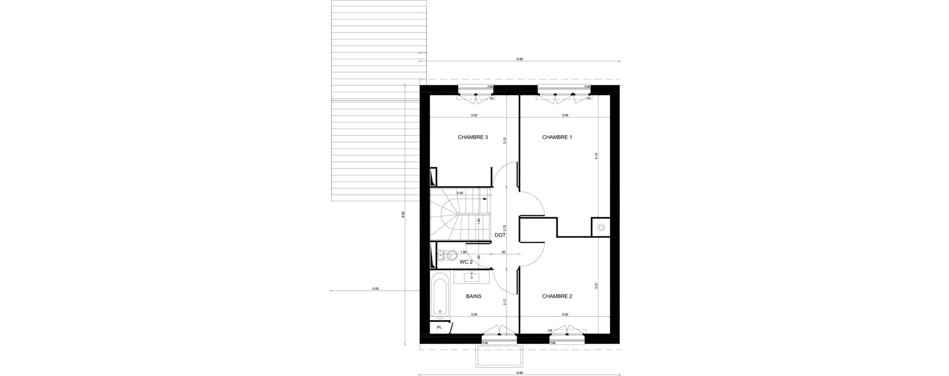 Maison T4 de 90,14 m2 &agrave; Moisselles Centre