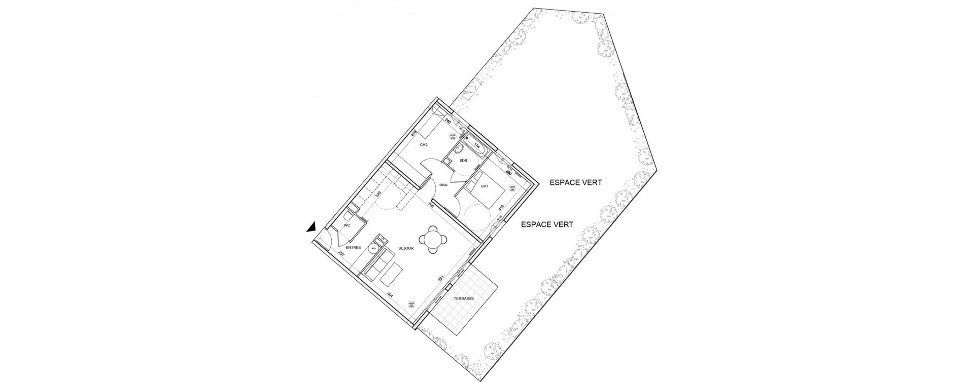 Appartement T3 de 69,70 m2 &agrave; Montigny-L&egrave;s-Cormeilles Village