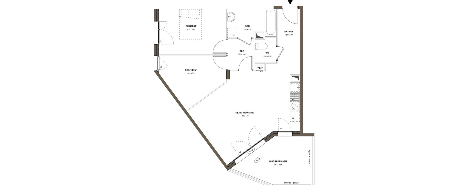 Appartement T3 de 62,57 m2 &agrave; Montigny-L&egrave;s-Cormeilles Frances - copistes