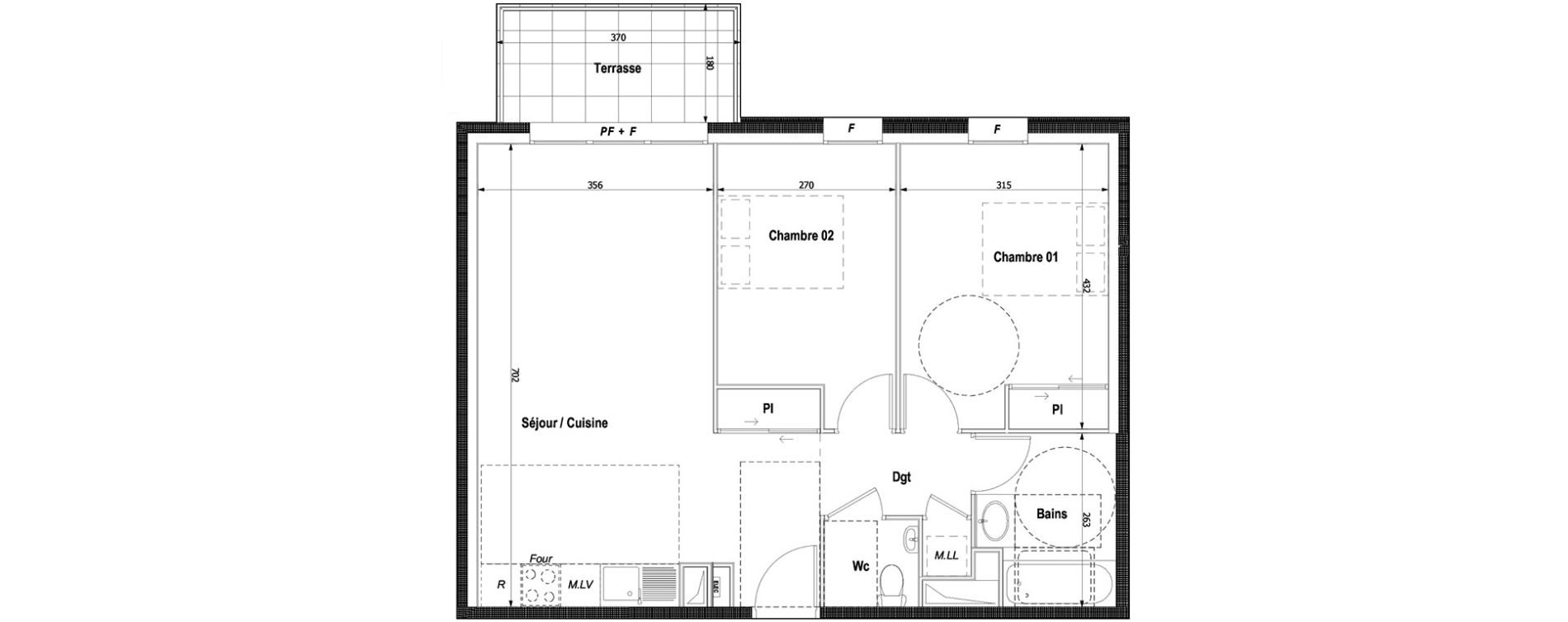 Appartement T3 de 64,13 m2 &agrave; Montlignon Centre