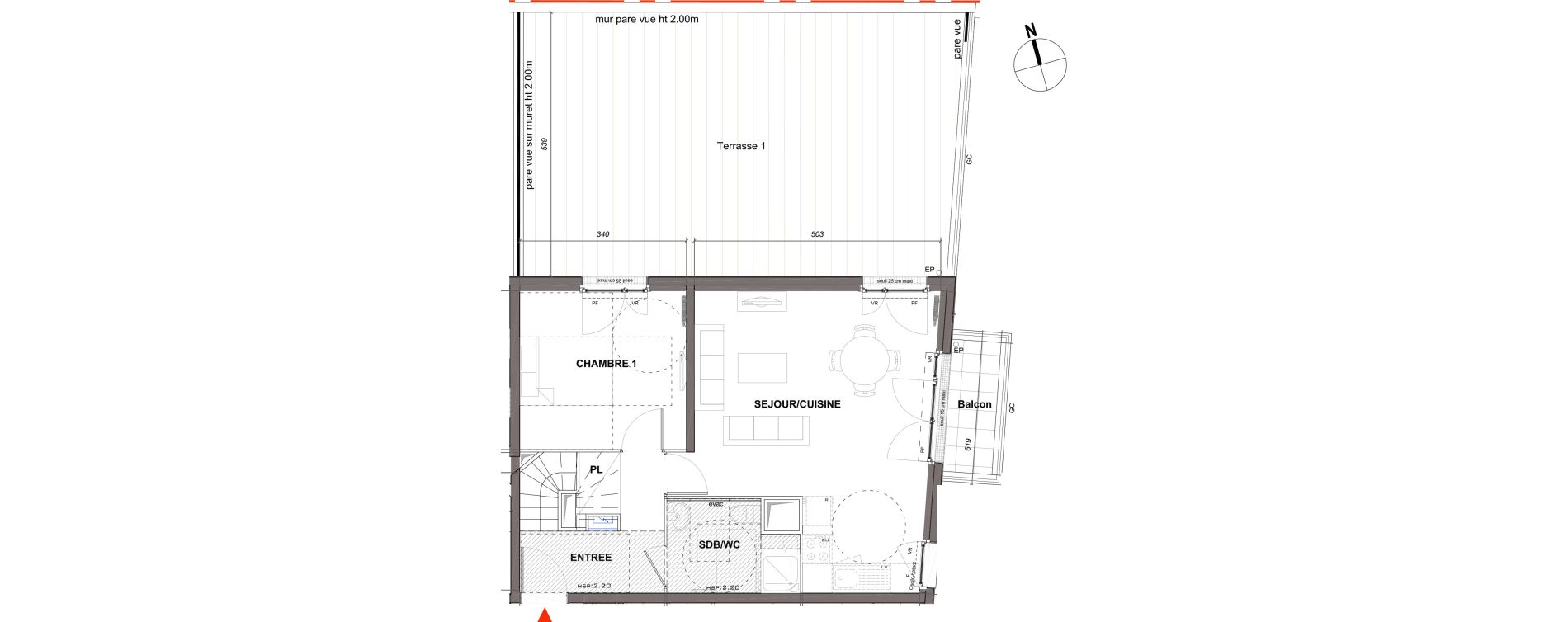 Duplex T4 de 76,39 m2 à Montmagny Centre