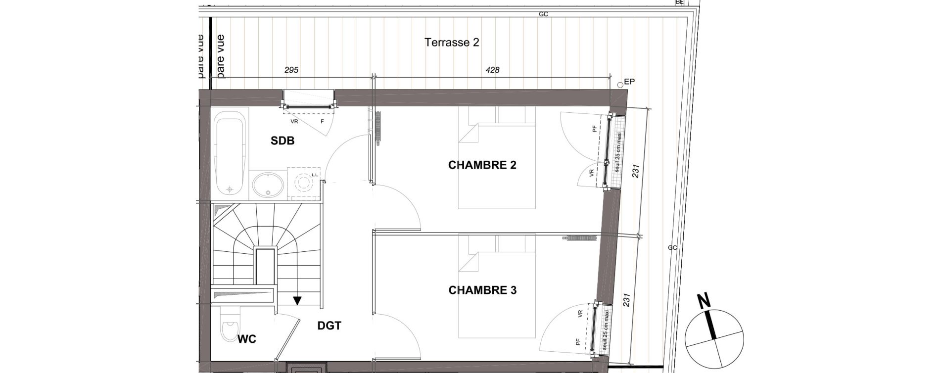 Duplex T4 de 76,39 m2 à Montmagny Centre