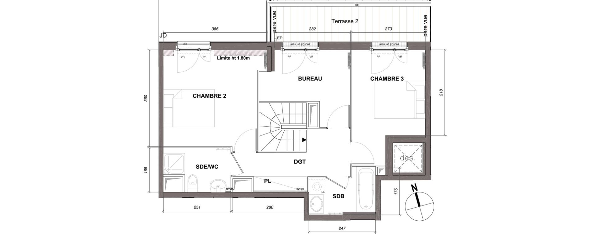 Duplex T4 de 88,97 m2 à Montmagny Centre