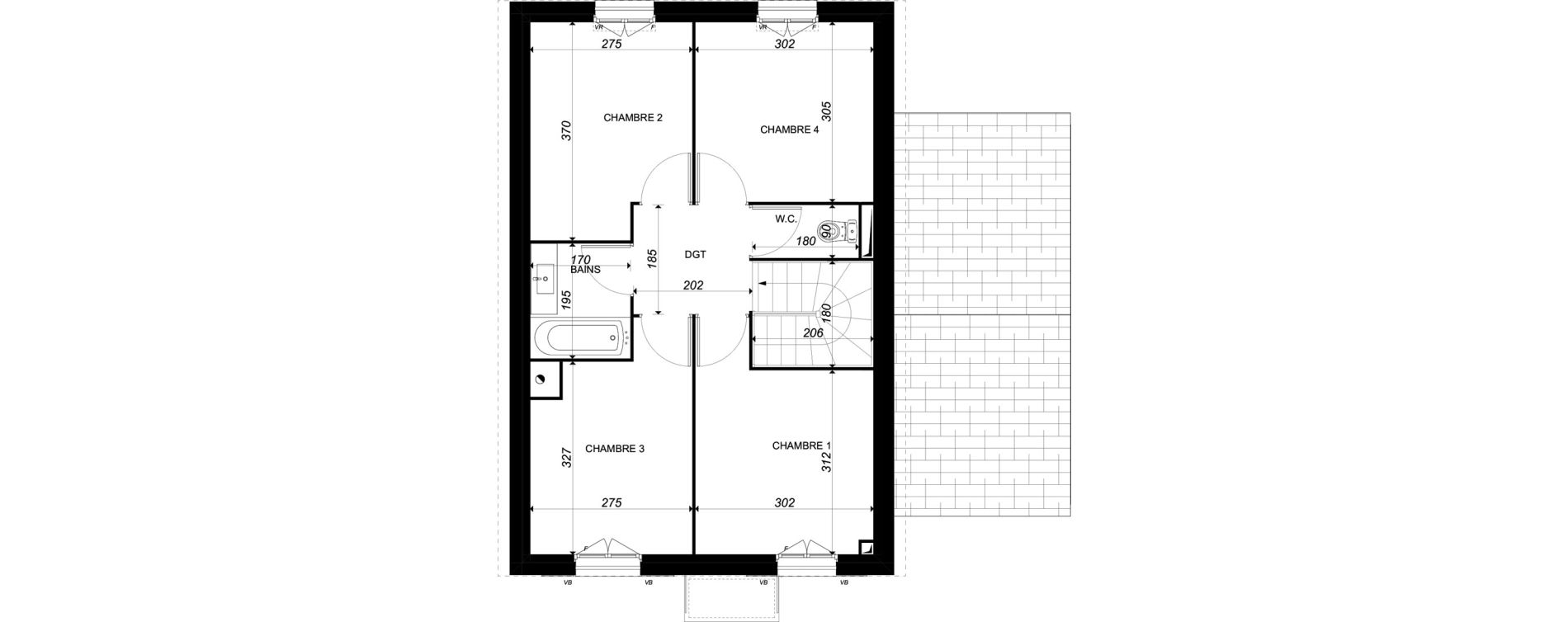 Maison T5 de 95,91 m2 &agrave; Nointel Centre
