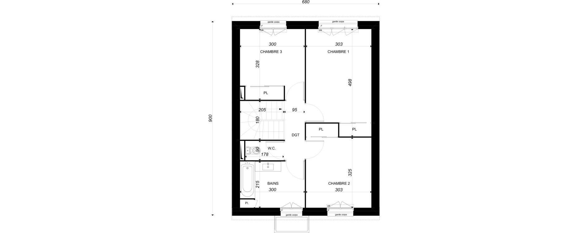 Maison T4 de 91,79 m2 &agrave; Osny Centre