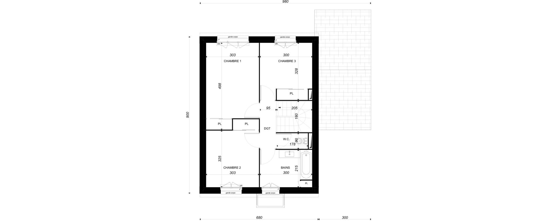 Maison T4 de 91,79 m2 &agrave; Osny Centre