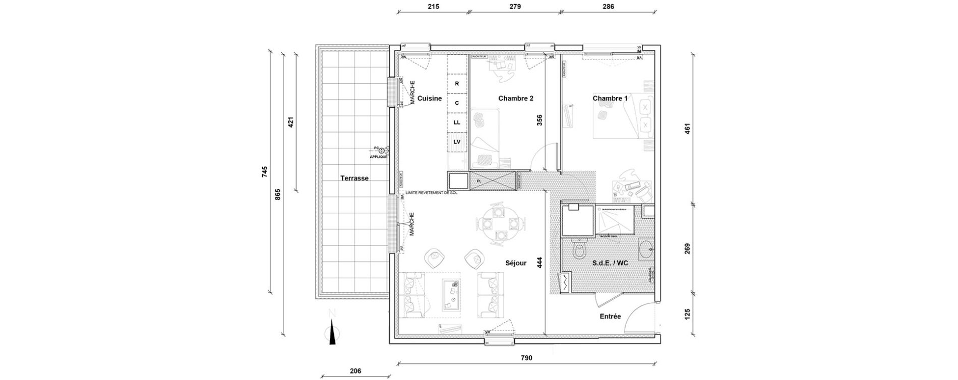 Appartement T3 de 65,50 m2 &agrave; Pontoise Centre