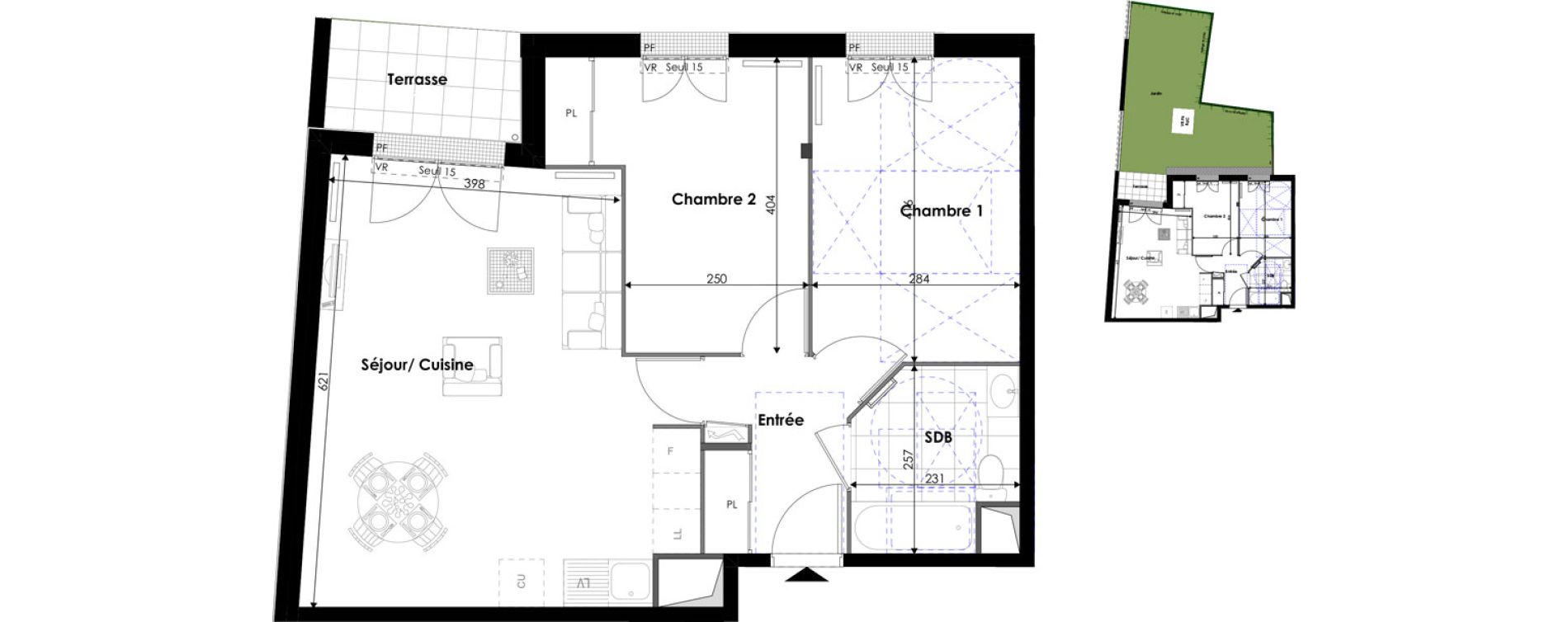 Appartement T3 de 62,50 m2 &agrave; Pontoise Les cordeliers