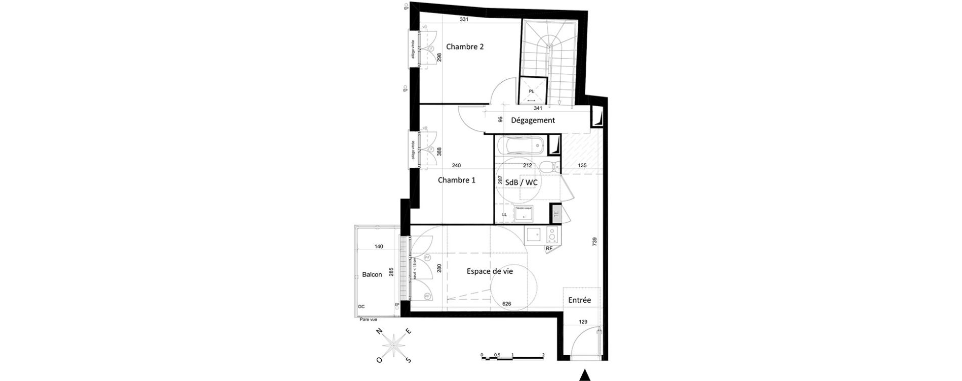 Duplex T4 de 84,05 m2 &agrave; Saint-Leu-La-For&ecirc;t Centre