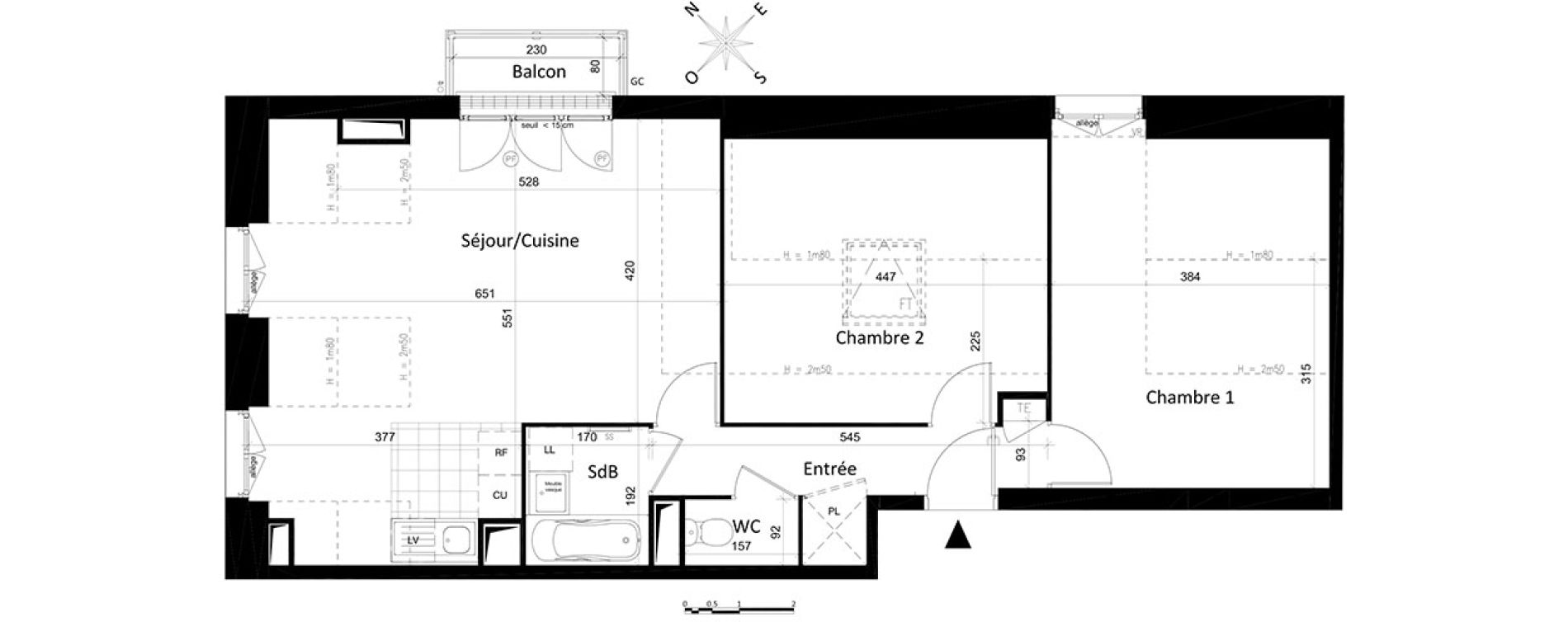 Appartement T3 de 64,74 m2 &agrave; Saint-Leu-La-For&ecirc;t Centre