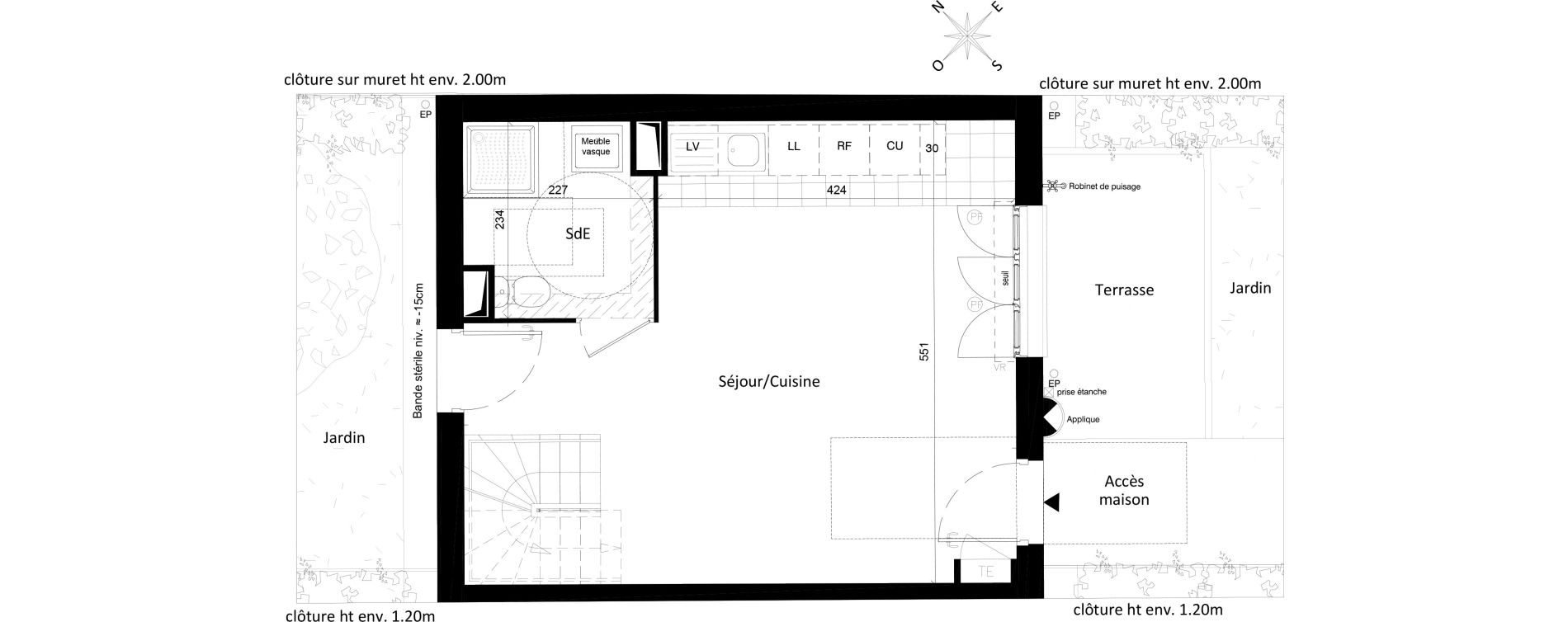 Maison T4 de 86,46 m2 &agrave; Saint-Leu-La-For&ecirc;t Centre