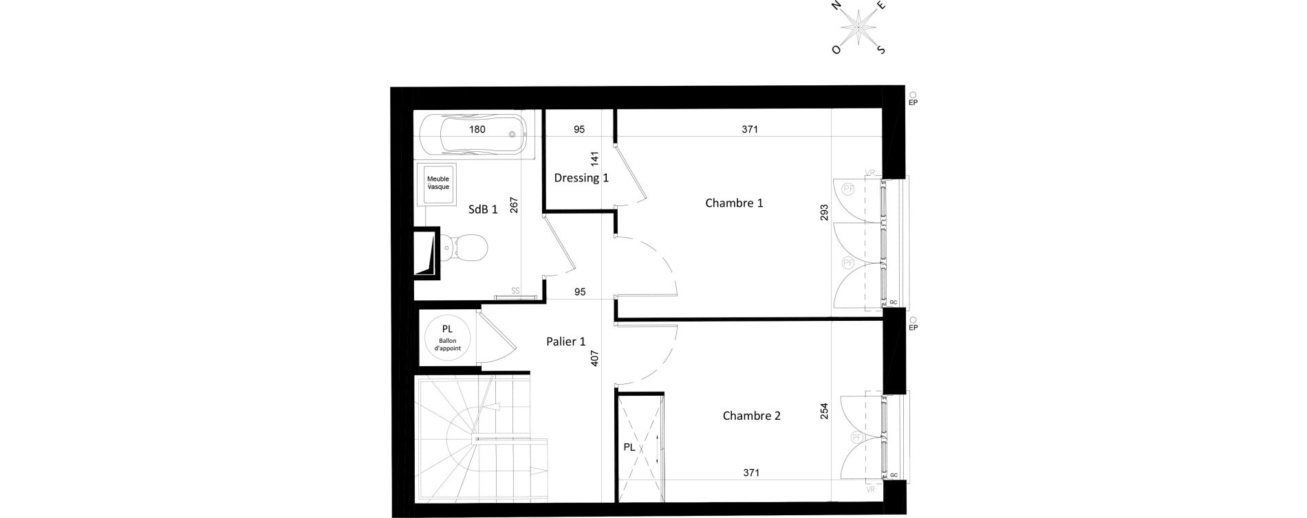 Maison T4 de 86,46 m2 &agrave; Saint-Leu-La-For&ecirc;t Centre