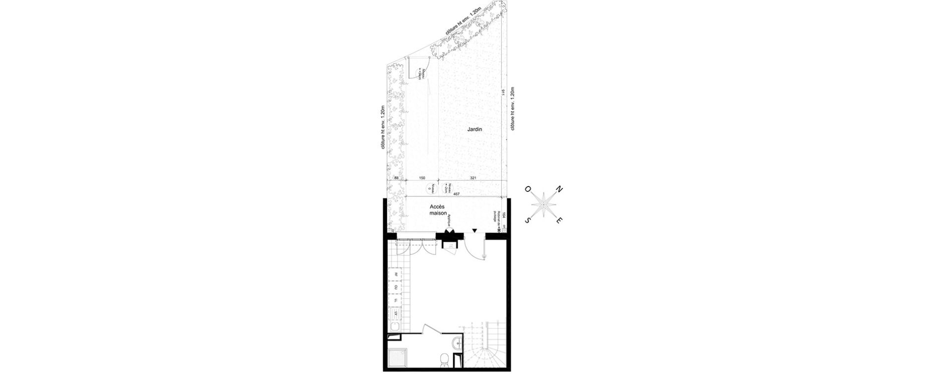 Maison T3 de 56,09 m2 &agrave; Saint-Leu-La-For&ecirc;t Centre