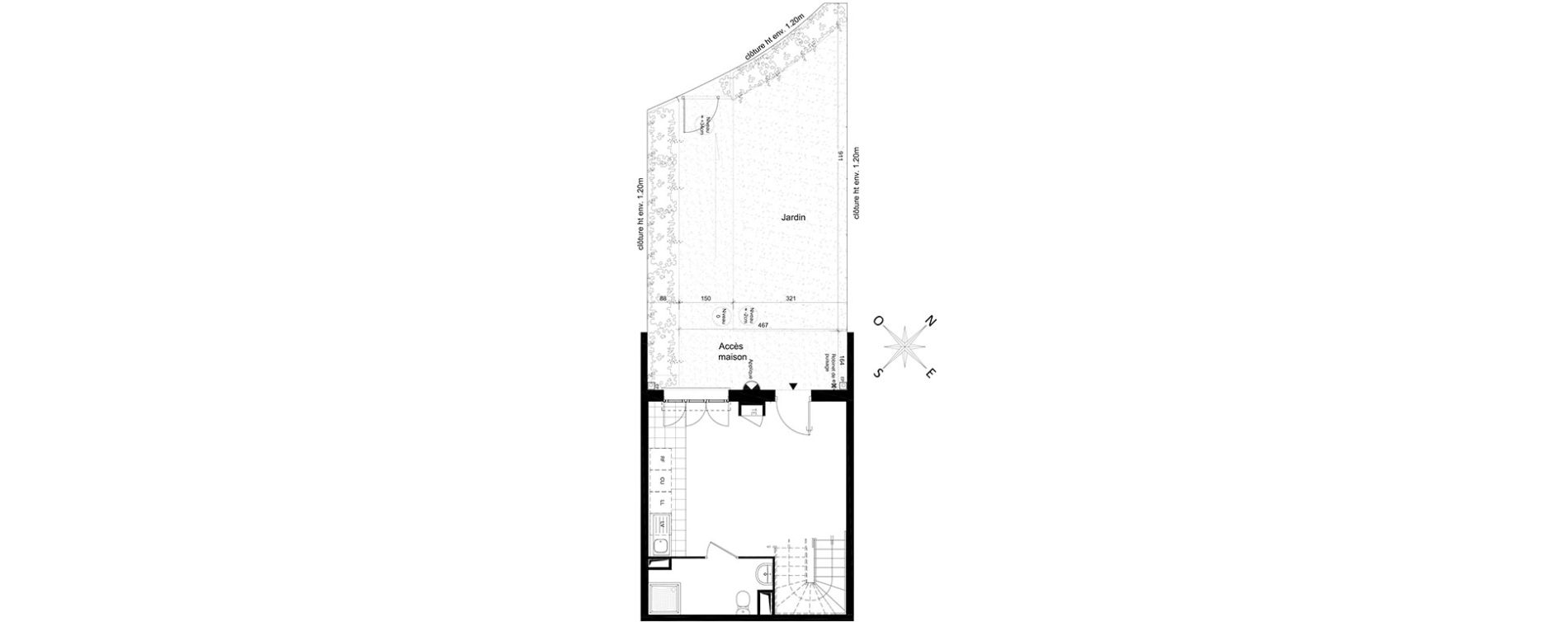 Duplex T3 de 56,09 m2 &agrave; Saint-Leu-La-For&ecirc;t Centre