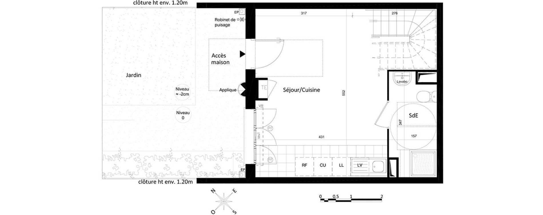 Duplex T3 de 56,09 m2 &agrave; Saint-Leu-La-For&ecirc;t Centre