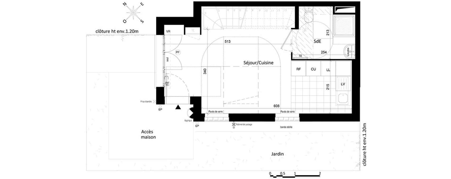 Duplex T3 de 54,09 m2 &agrave; Saint-Leu-La-For&ecirc;t Centre