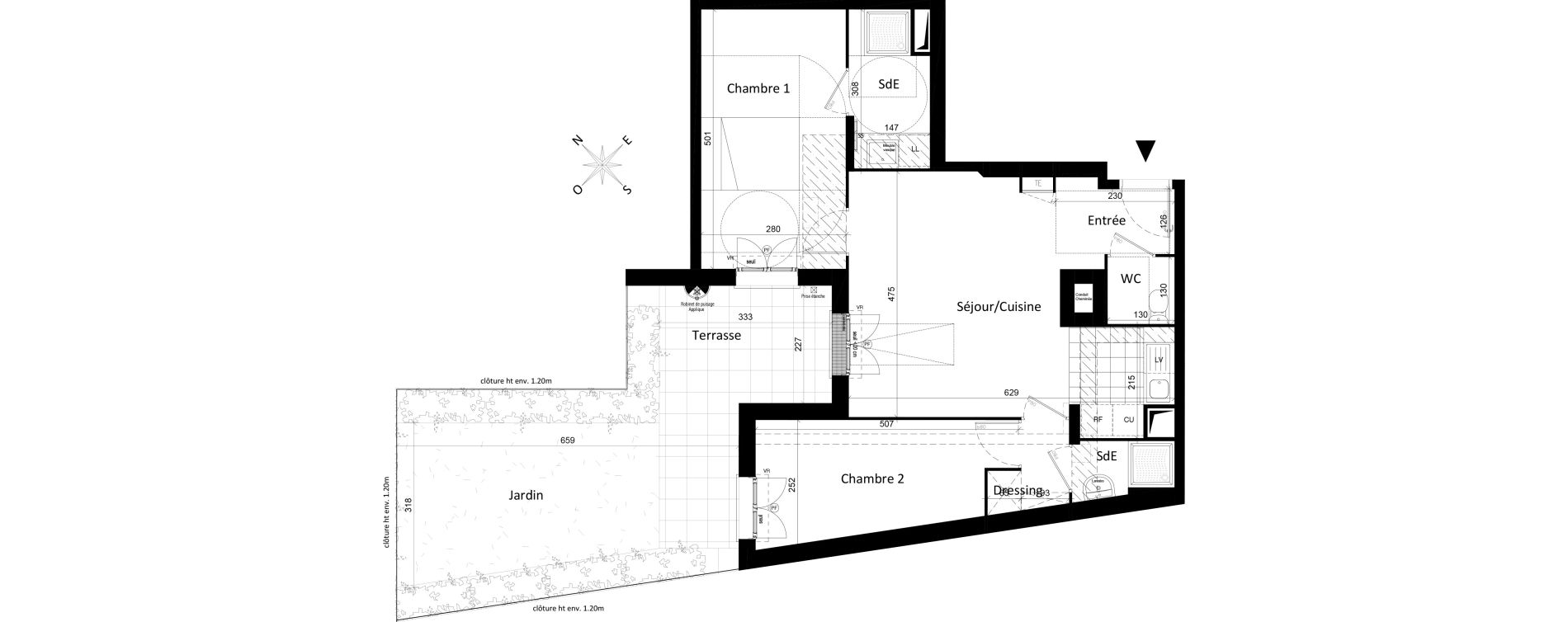 Appartement T3 de 60,89 m2 &agrave; Saint-Leu-La-For&ecirc;t Centre