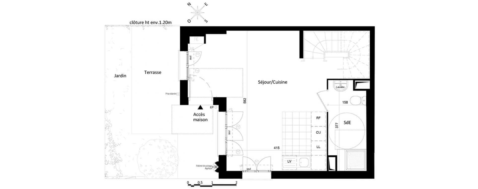 Maison T5 de 97,75 m2 &agrave; Saint-Leu-La-For&ecirc;t Centre