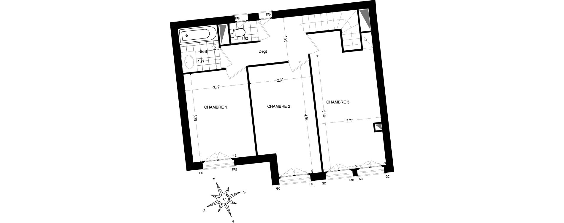Maison T5 de 98,87 m2 &agrave; Sannois Gabriel p&eacute;ri