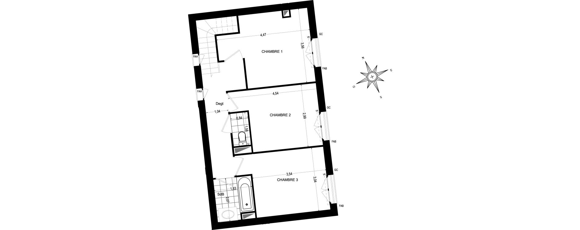 Maison T5 de 95,55 m2 &agrave; Sannois Gabriel p&eacute;ri