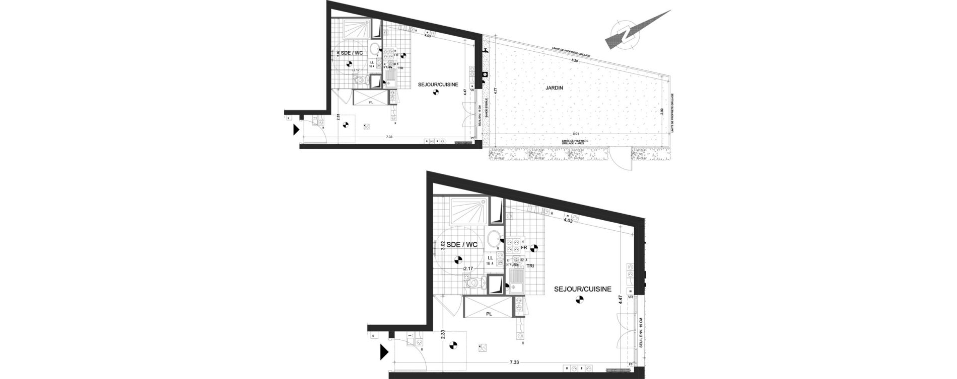 Appartement T1 de 31,41 m2 &agrave; Sannois Gabriel p&eacute;ri