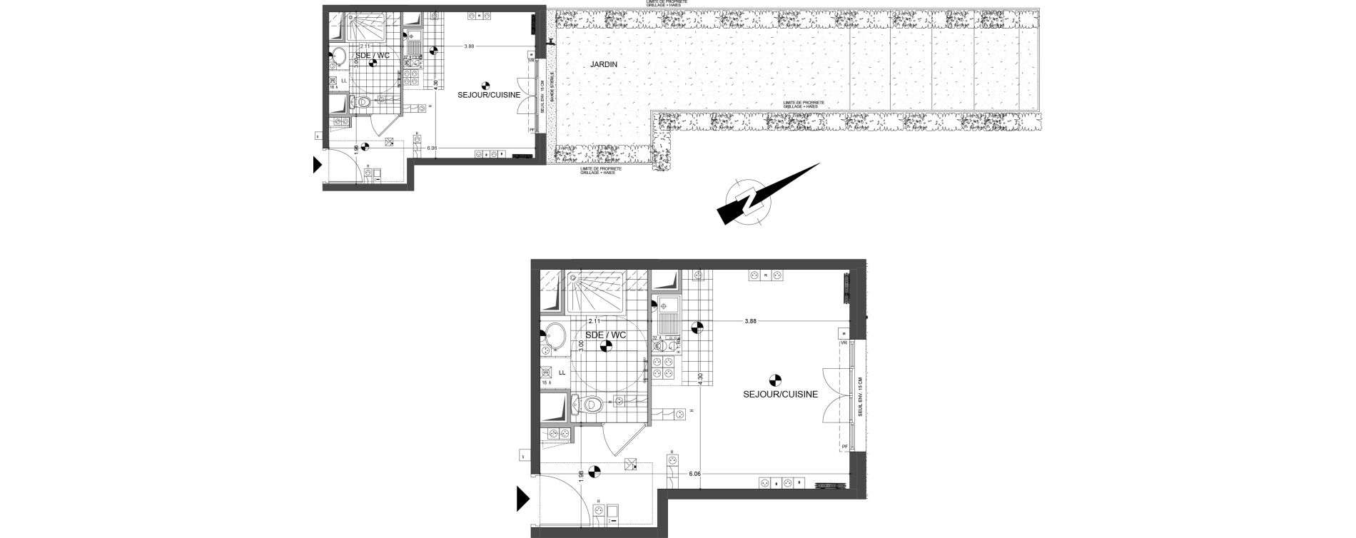 Appartement T1 de 26,11 m2 &agrave; Sannois Gabriel p&eacute;ri