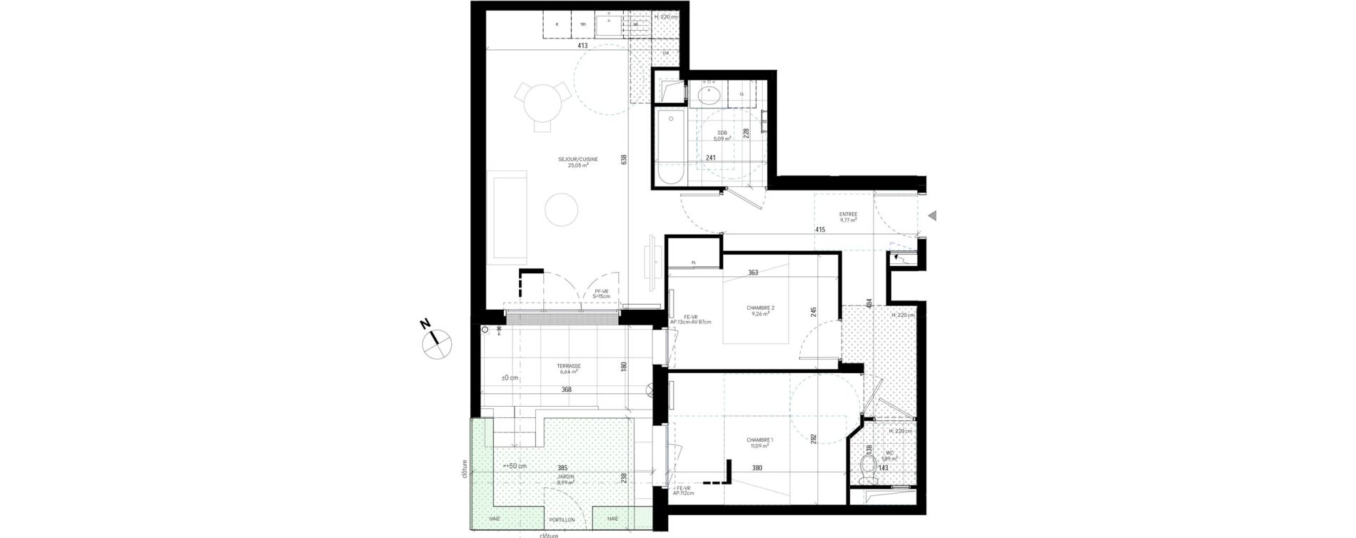 Appartement T3 de 62,15 m2 &agrave; Sannois Poirier baron