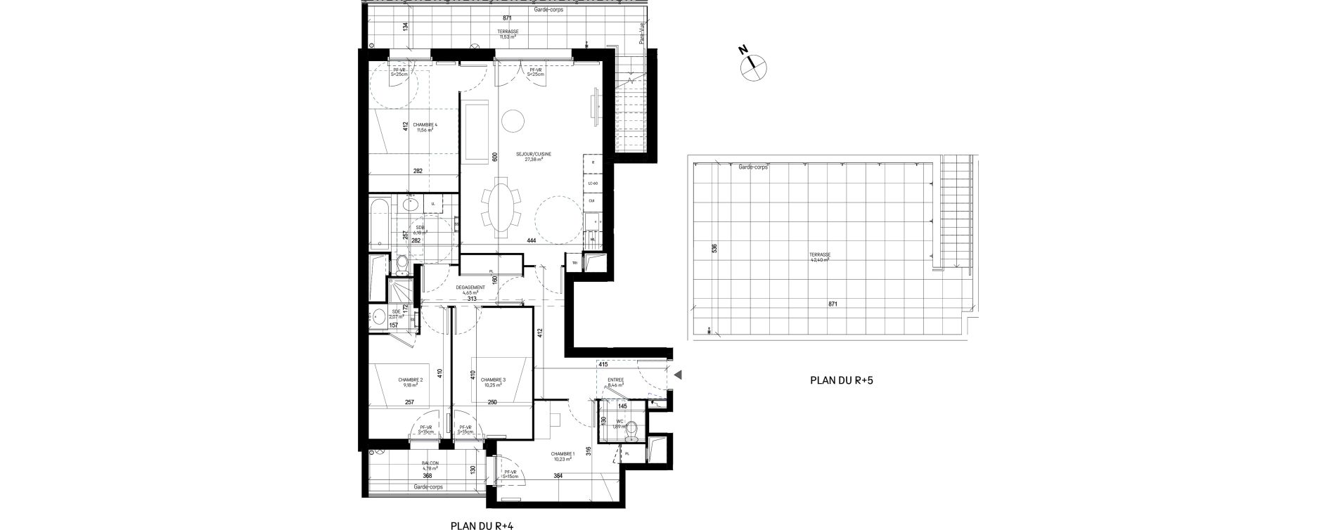 Appartement T5 de 91,85 m2 &agrave; Sannois Poirier baron