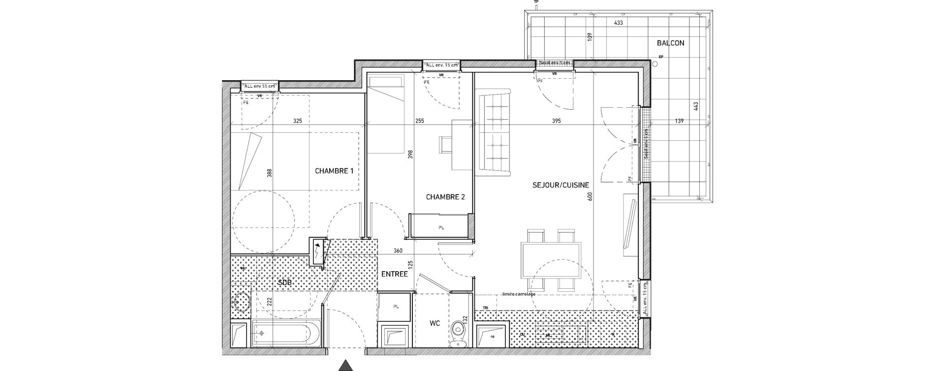Appartement T3 de 61,04 m2 &agrave; Sannois Sannois gambetta