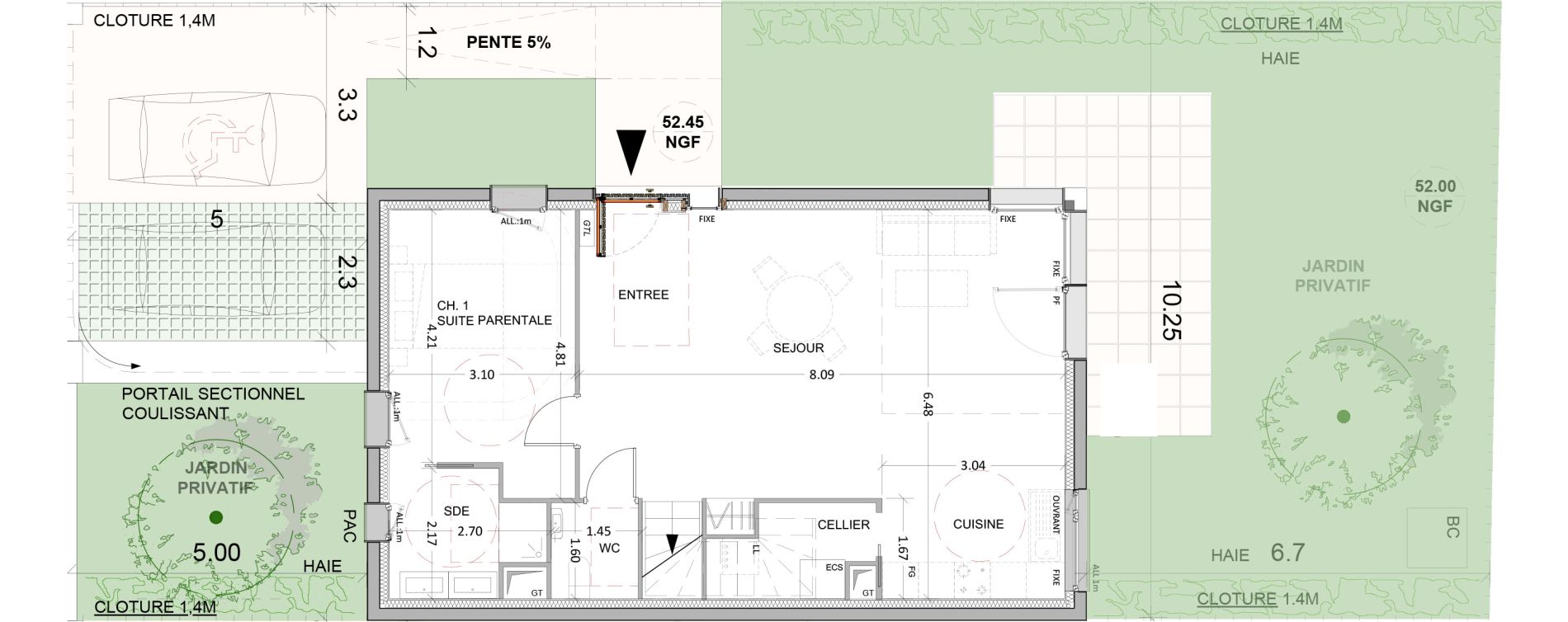 Villa T5 de 124,50 m2 &agrave; Sannois Pasteur ii