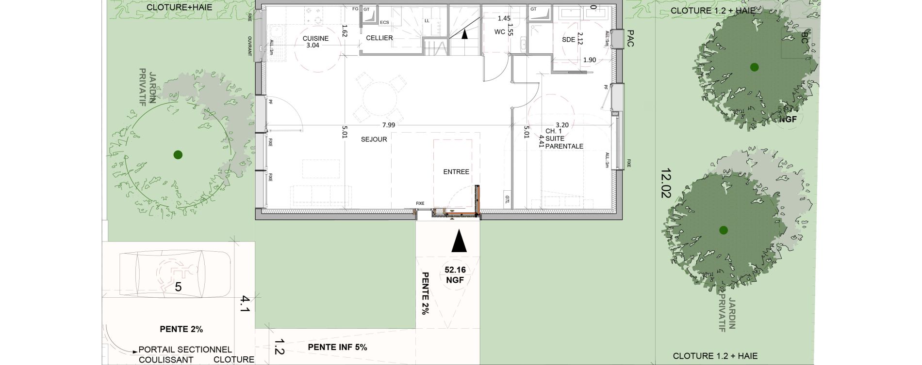 Villa T5 de 131,20 m2 &agrave; Sannois Pasteur ii