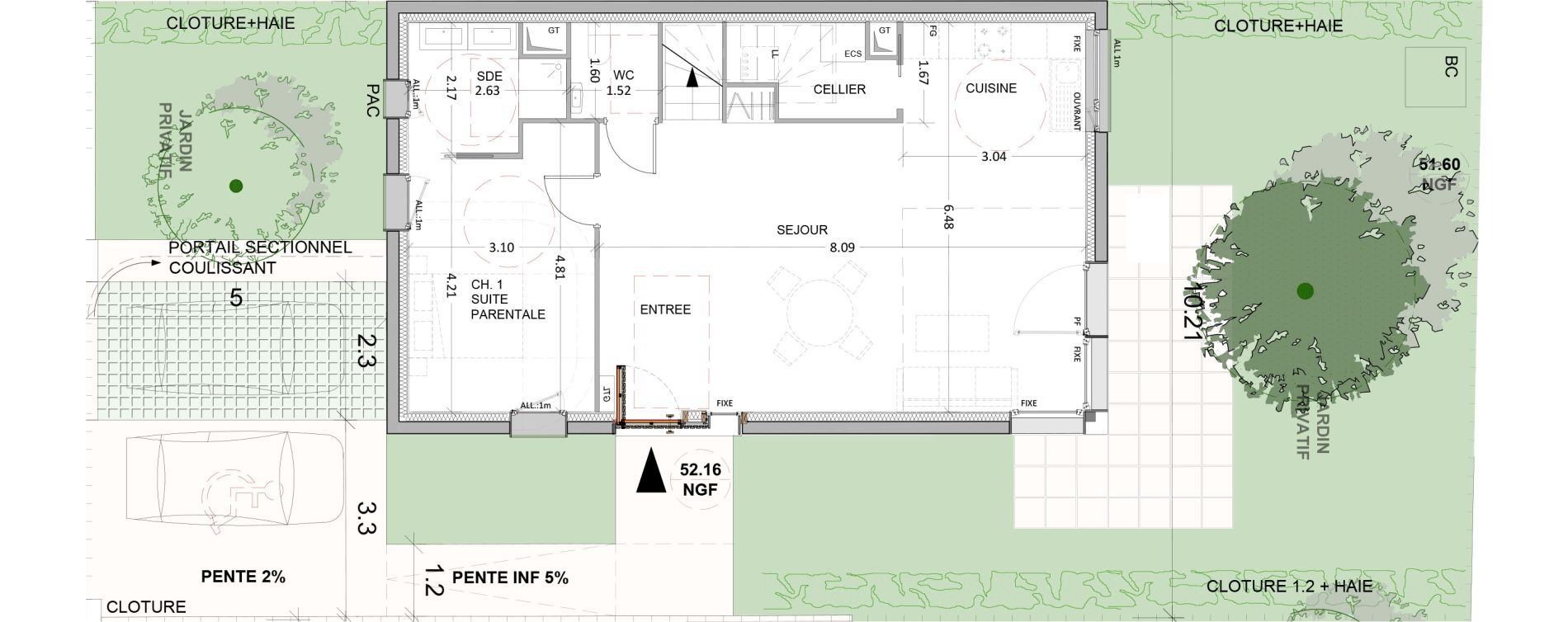 Villa T5 de 124,50 m2 &agrave; Sannois Pasteur ii