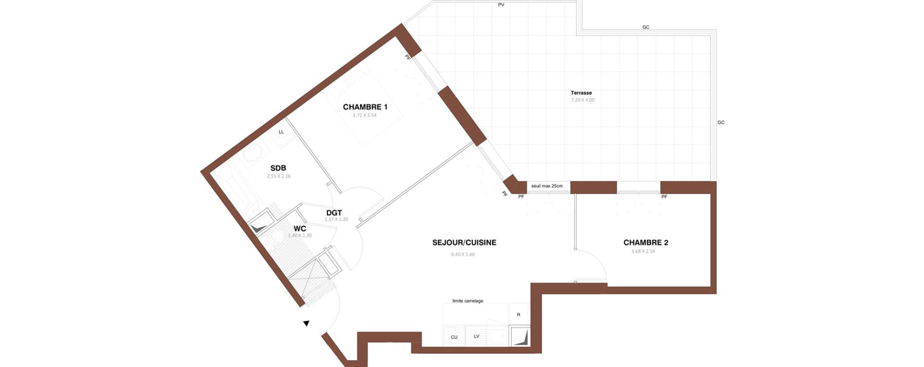 Appartement T3 de 57,97 m2 &agrave; Sarcelles Centre
