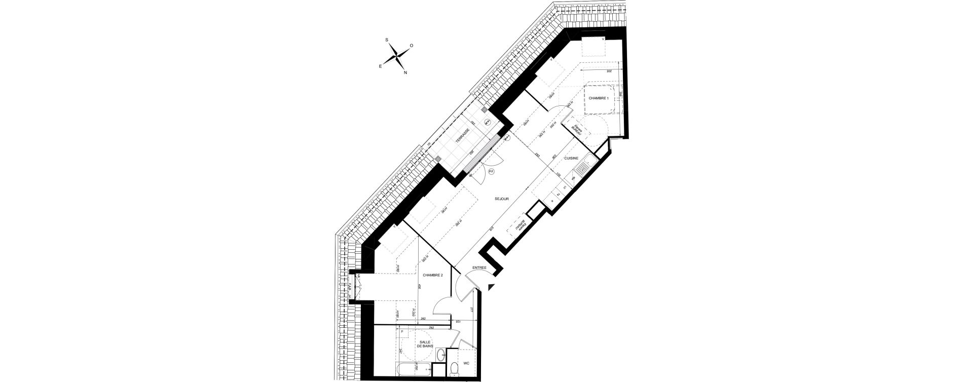 Appartement T3 de 67,20 m2 &agrave; Taverny Carre sainte-honorine
