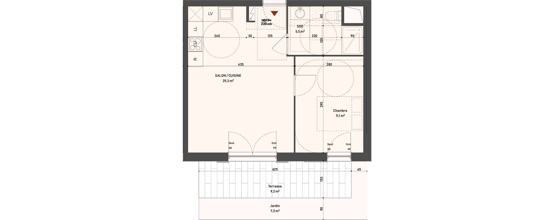 Appartement T2 de 41,90 m2 &agrave; Taverny Taverny mermoz