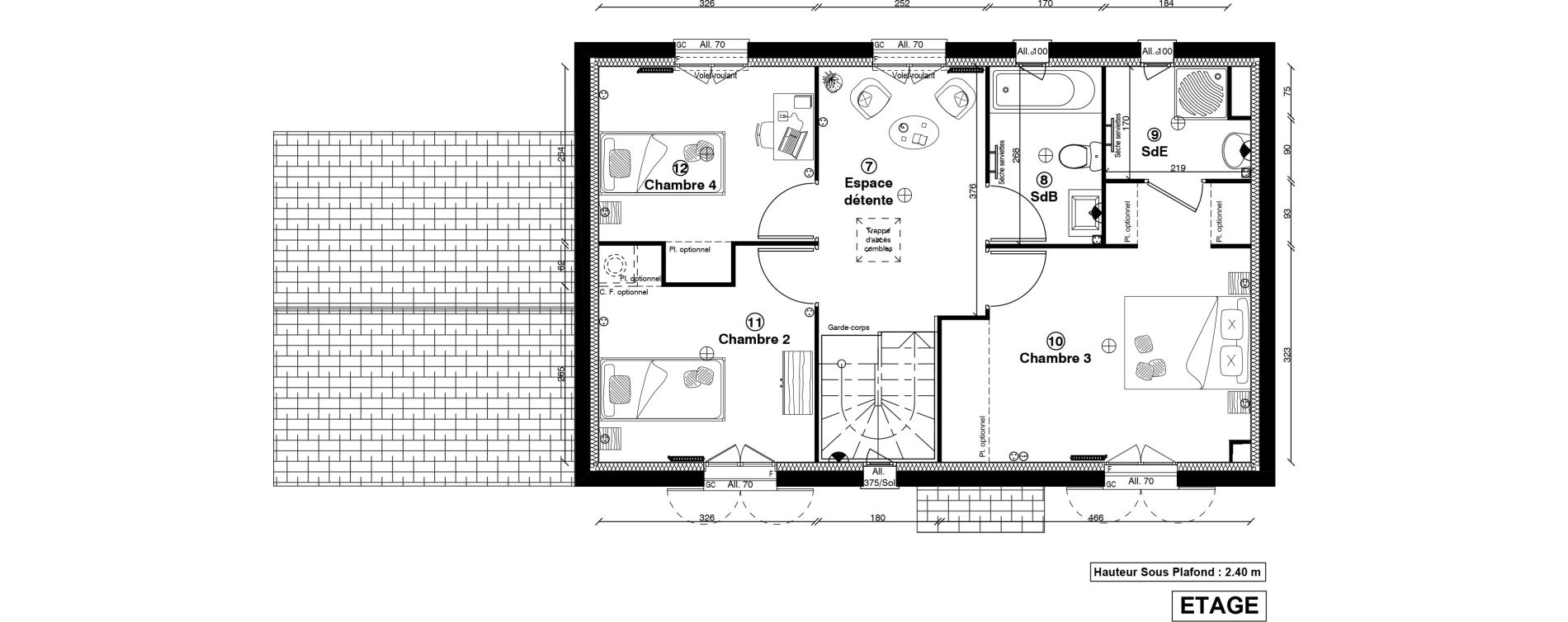 Maison T5 de 108,10 m2 &agrave; Vaur&eacute;al Centre