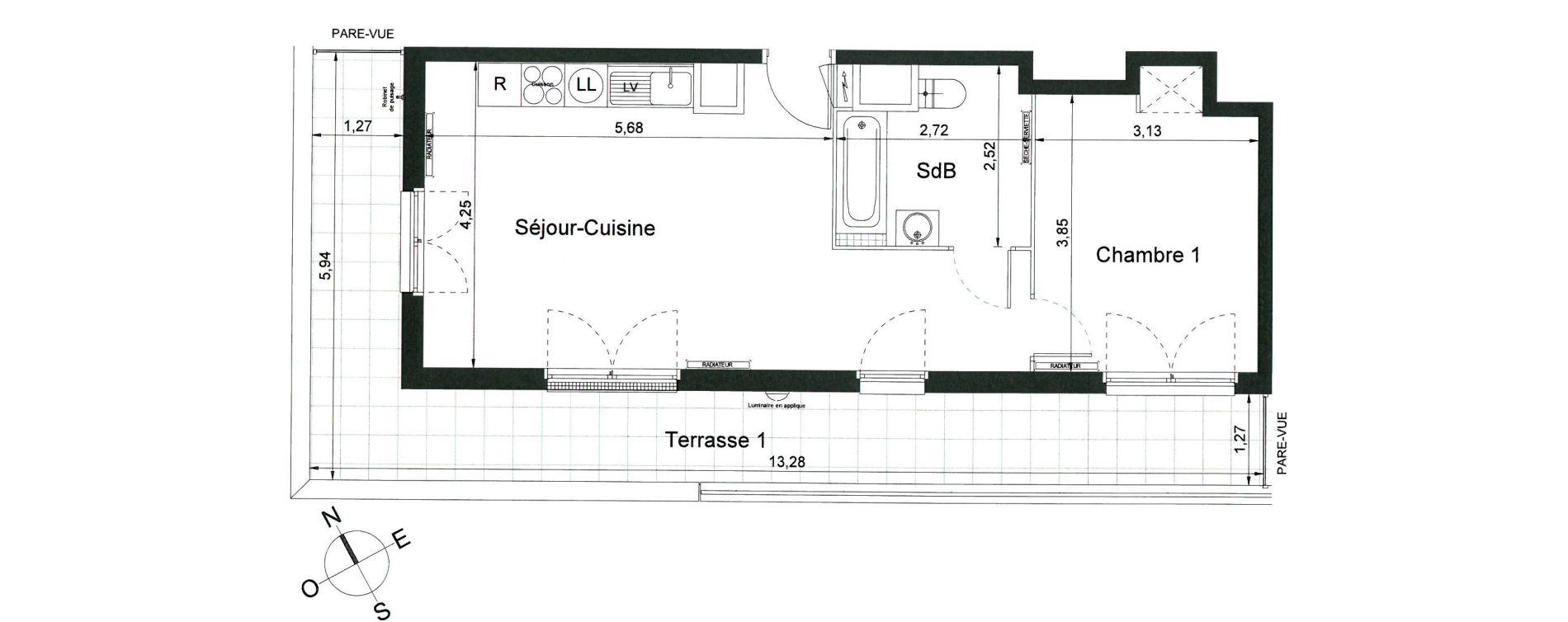 Appartement T2 de 46,50 m2 &agrave; Villiers-Le-Bel Centre