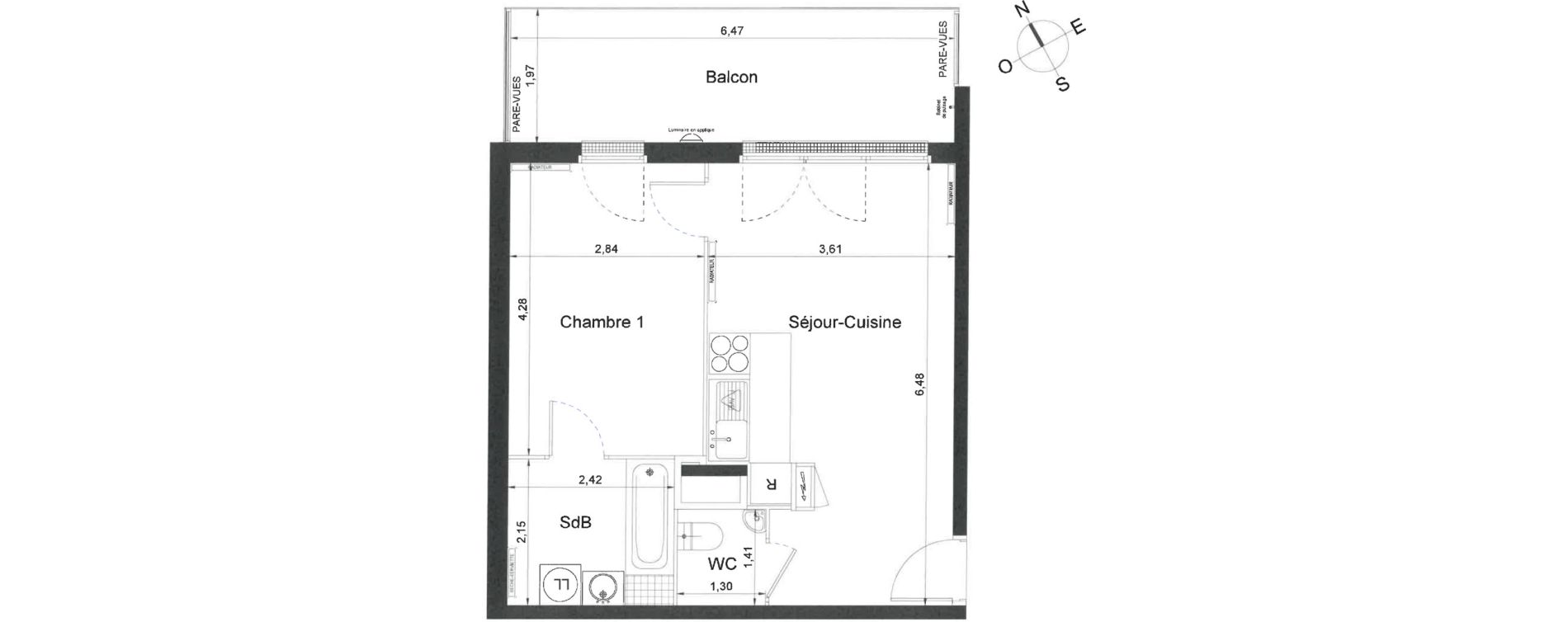 Appartement T2 de 40,60 m2 &agrave; Villiers-Le-Bel Centre