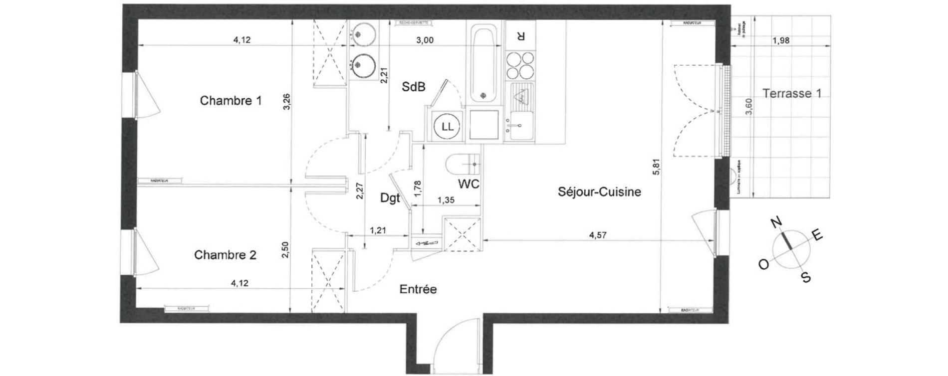 Appartement T3 de 65,00 m2 &agrave; Villiers-Le-Bel Centre