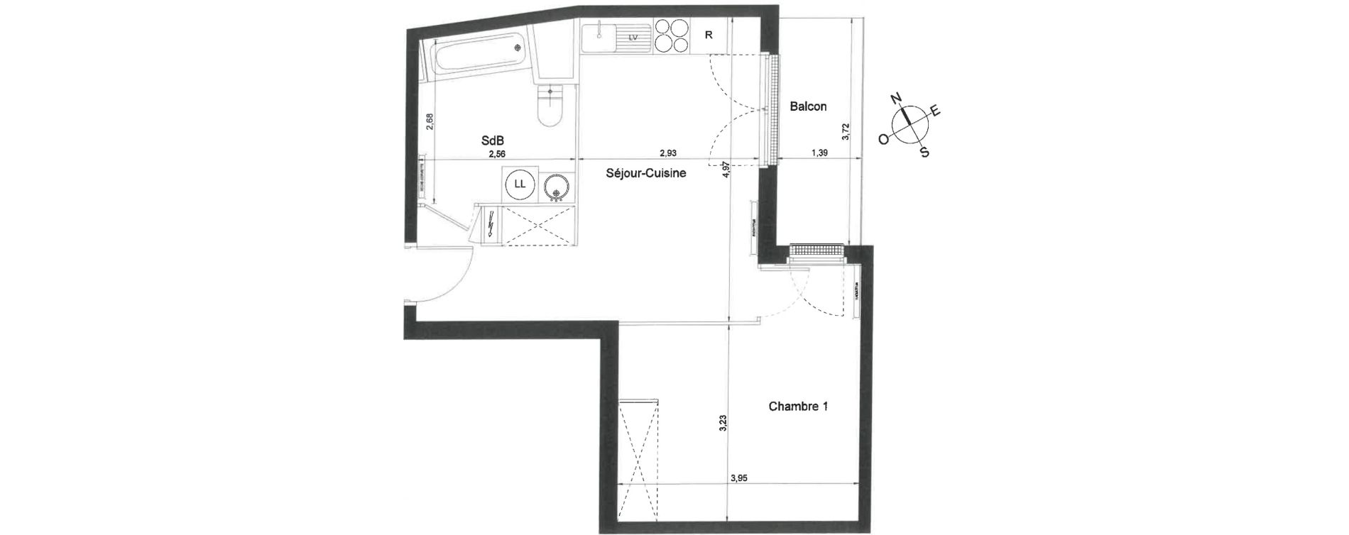 Appartement T2 de 40,00 m2 &agrave; Villiers-Le-Bel Centre