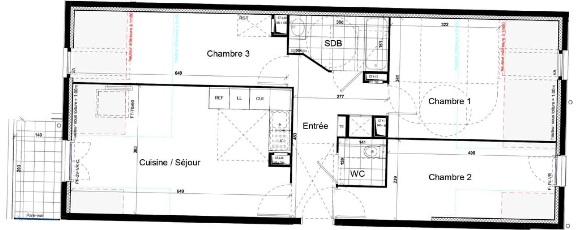 Appartement T4 de 67,22 m2 &agrave; Villiers-Le-Bel Village - val roger