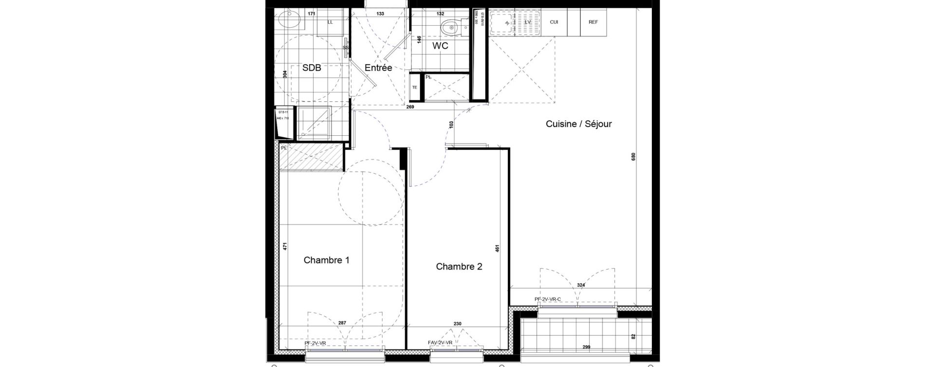 Appartement T3 de 60,73 m2 &agrave; Villiers-Le-Bel Village - val roger