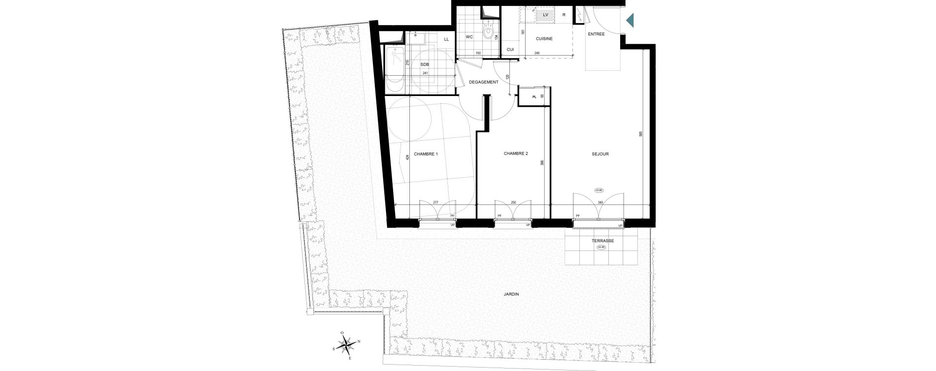 Appartement T3 de 60,55 m2 &agrave; Villiers-Le-Bel Village - val roger
