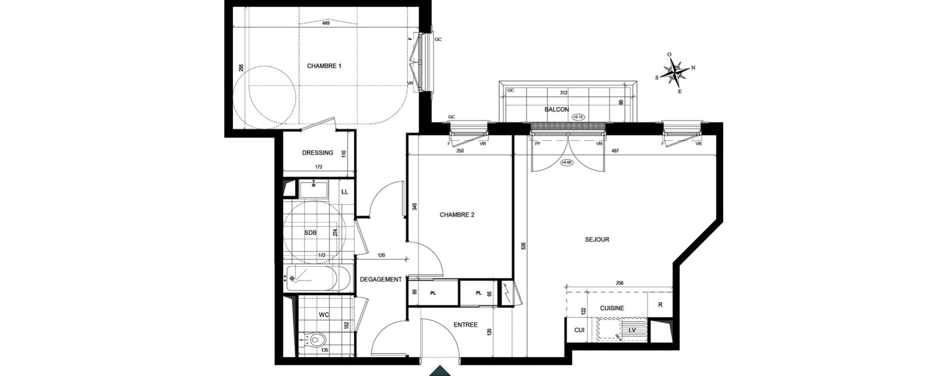 Appartement T3 de 63,12 m2 &agrave; Villiers-Le-Bel Village - val roger
