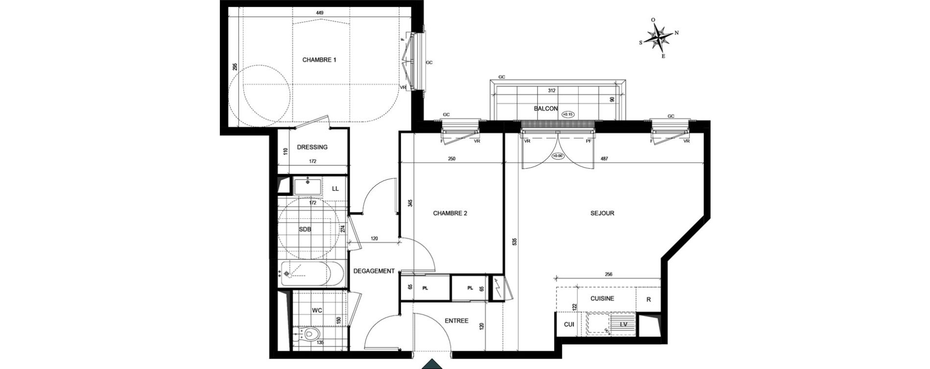 Appartement T3 de 63,12 m2 &agrave; Villiers-Le-Bel Village - val roger