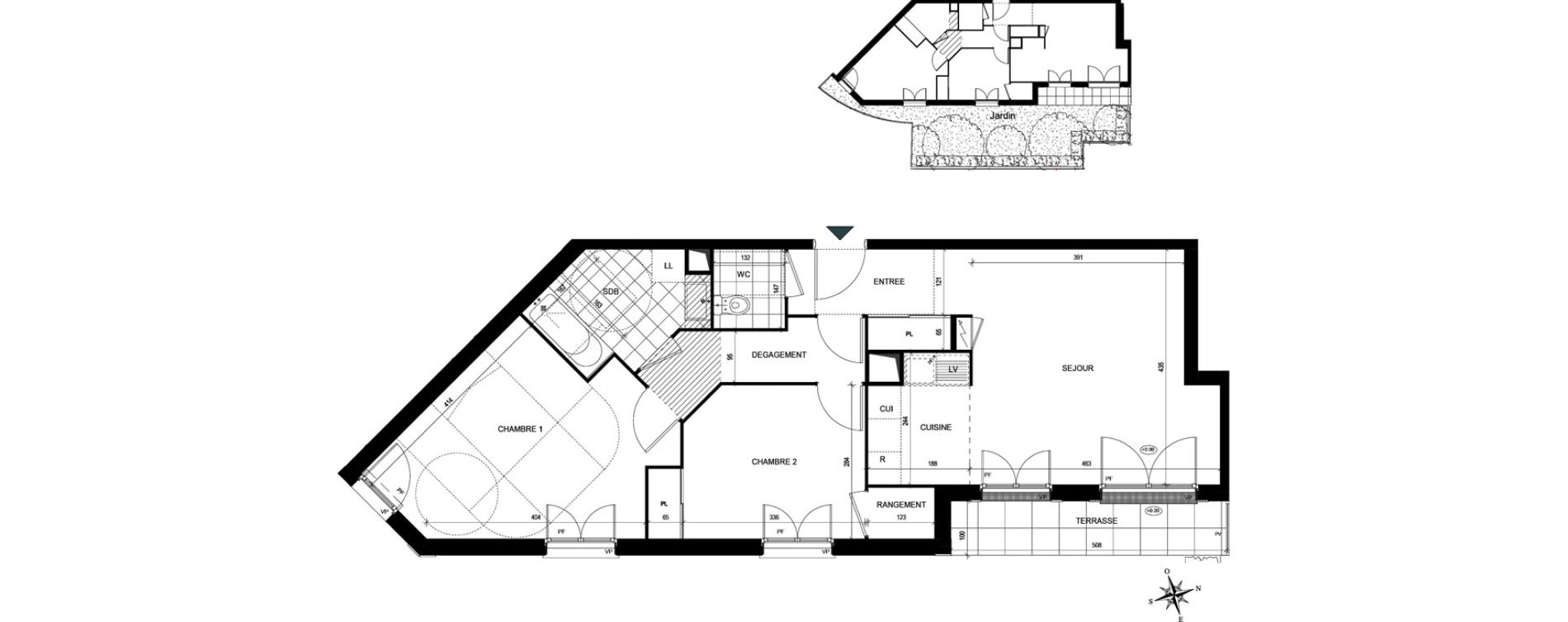 Appartement T3 de 66,39 m2 &agrave; Villiers-Le-Bel Village - val roger